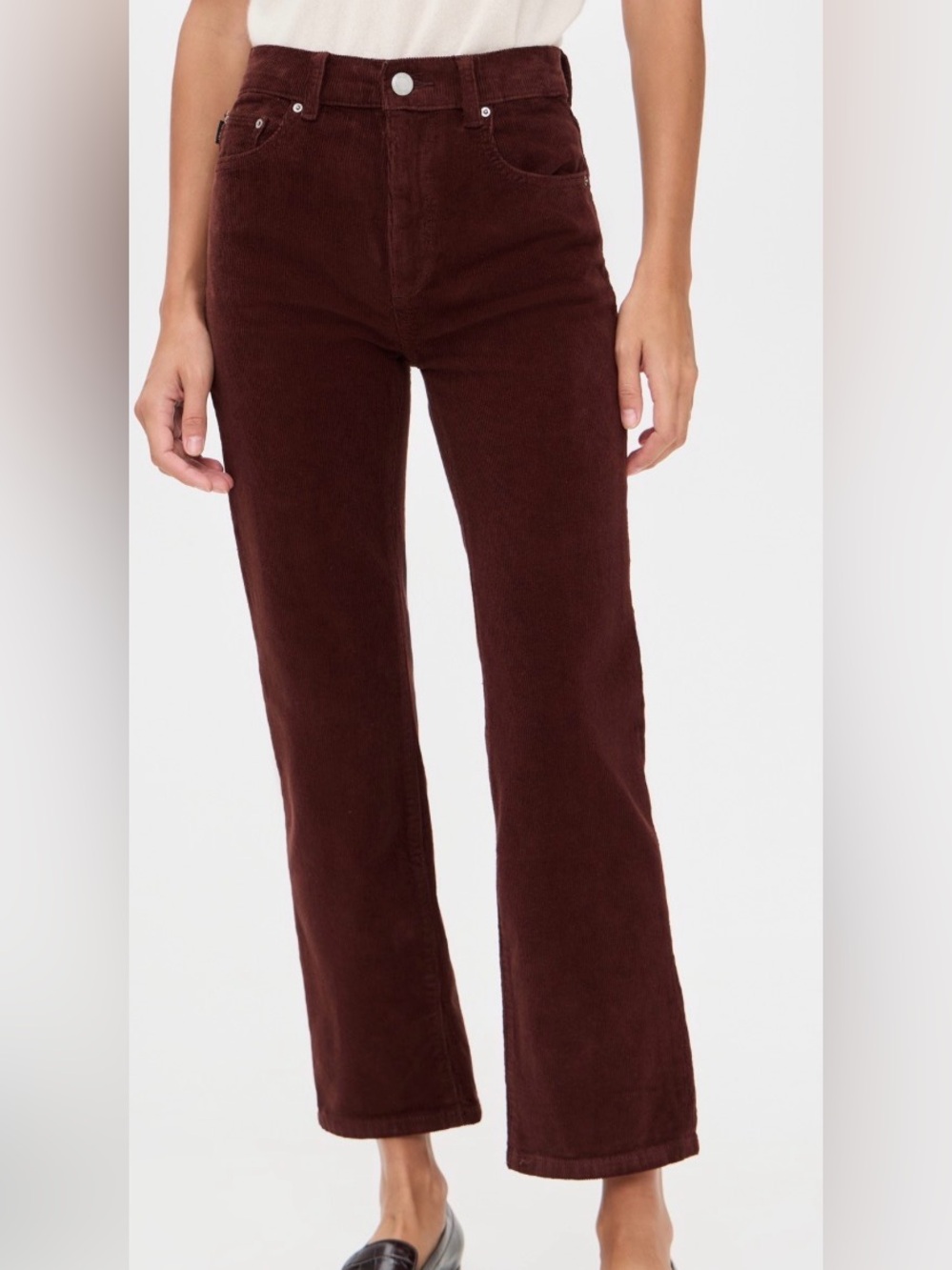 DL1961 Bridget Boot Leg Cognac Corduroy Pant 27” Inseam Size 31